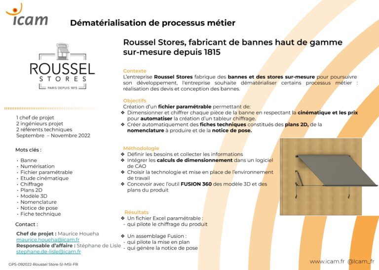 Poster Projet Roussel Stores